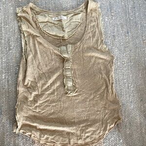 Free People Beige Tank Top